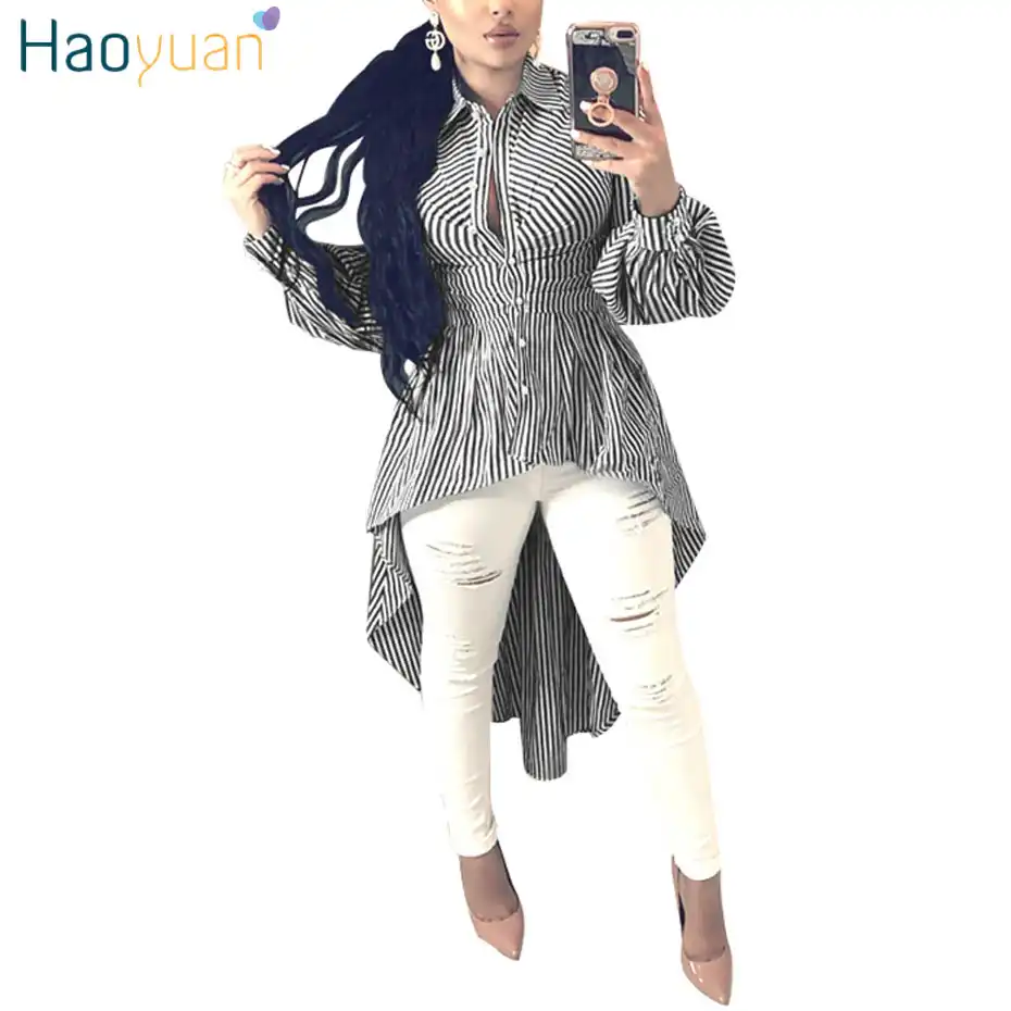 plus size striped shirt dress