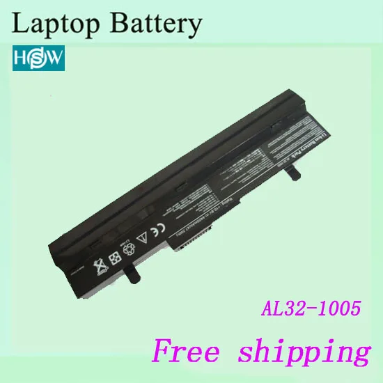 6 cells AL32 1005 Laptop Batteries For Asus Eee PC 1001 1001H 1001HA