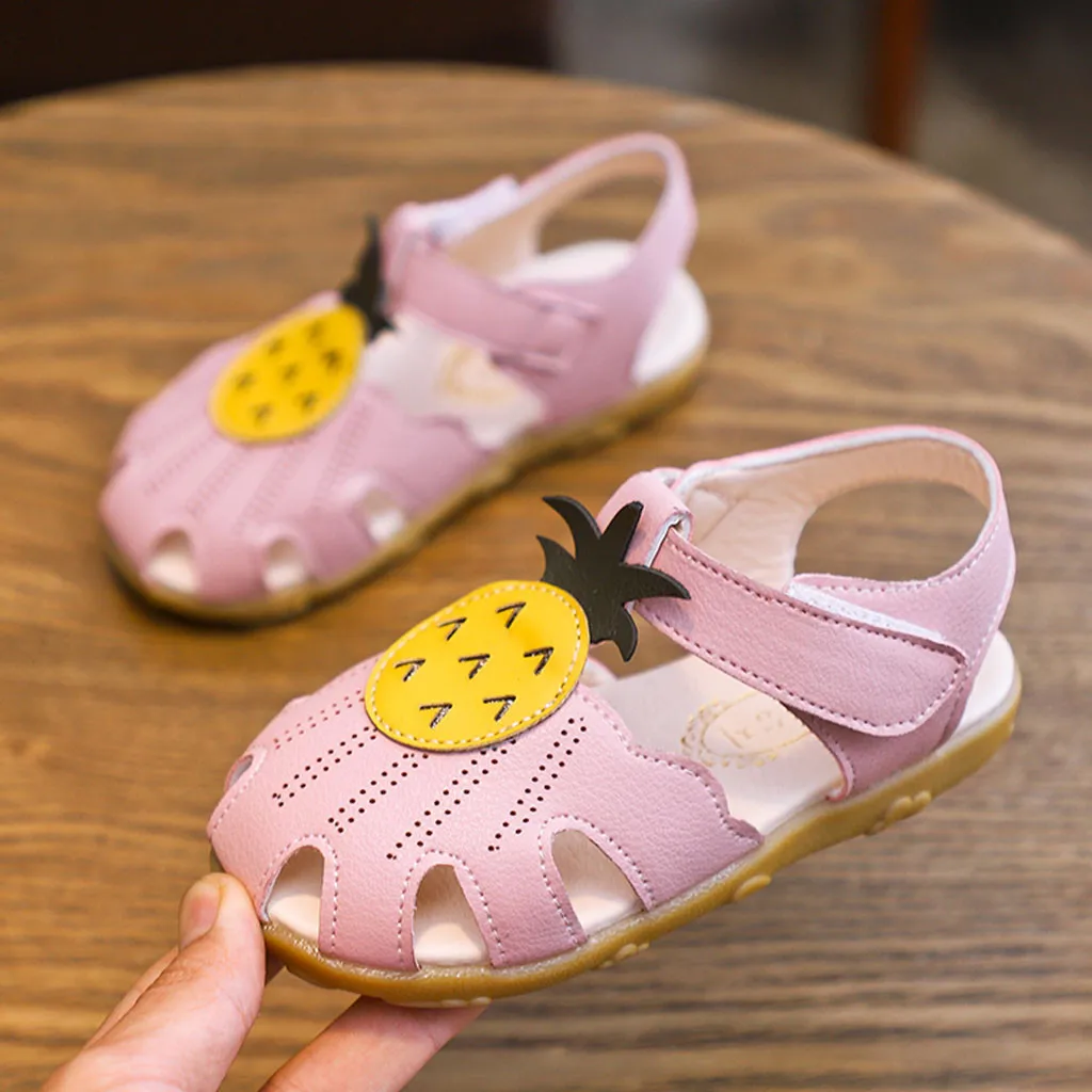 baby girl pineapple sandals