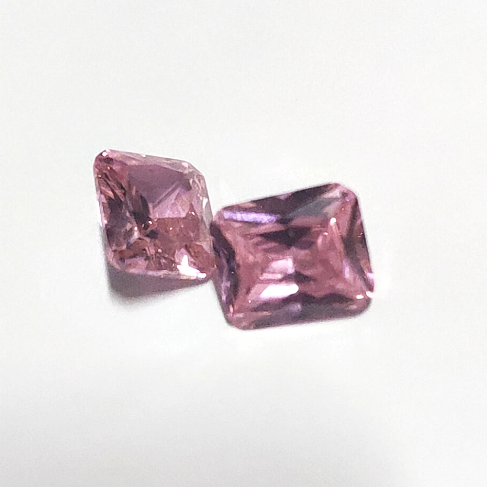 10pcs 10 Carat Luxury 10x12mm Pink Quartz High Quality Loose Gemstones DIY Created Stones Fine Jewelry Making Gifts