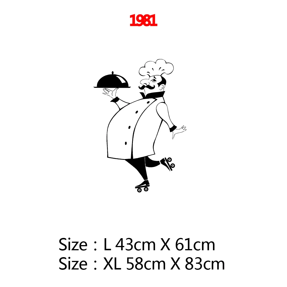 Kitchen Vinyl Wall Art Stickers Chef De Cuisine Removable Wall Decals Vinyl Art Home Decor Mural Accessories