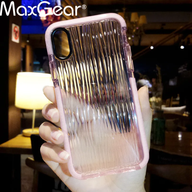 

MaxGear Clear Soft TPU Case for iPhone X Transparent Protective Cover for Apple iPhone 6 6S 7 8 Plus Shockproof Protection shell