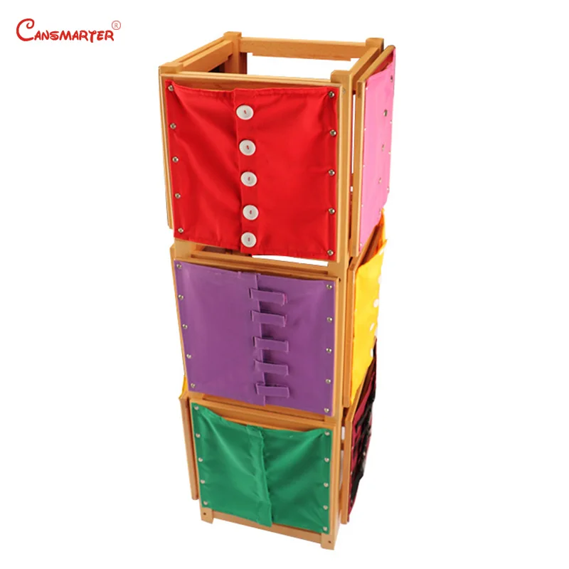 

Dressing Frame With Stand Montessori Daily Skills Training Games Educational Toy for 3-6 Years Children Teaching Aids PR001-3
