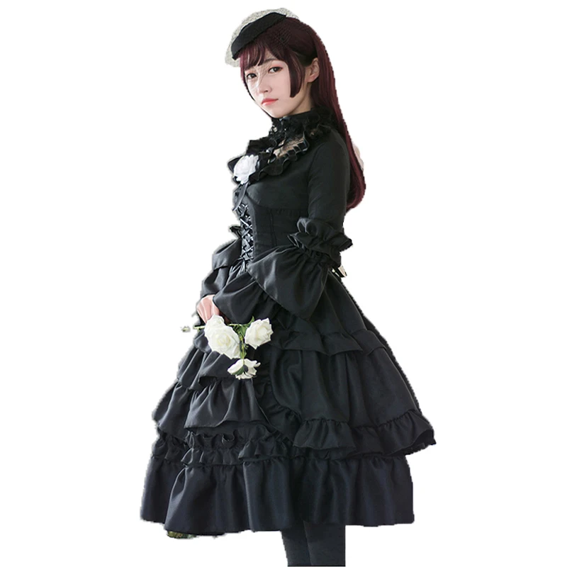 Чудо Никки cospaly Goth Night Lolita COS платье лолиты|Платья в стиле Лолита| |
