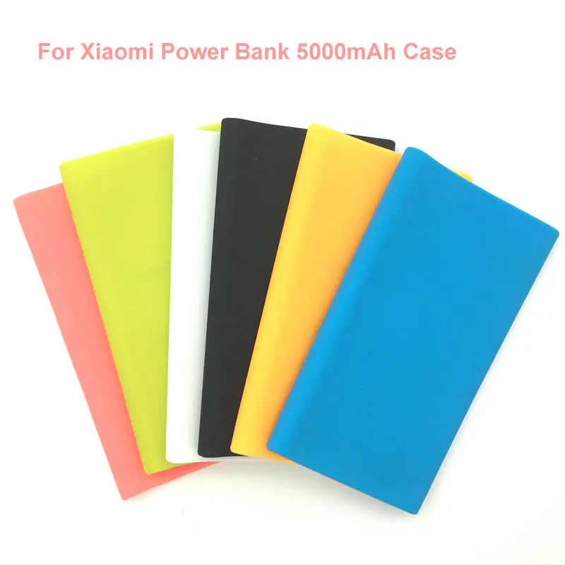 Xiaomi 5000mAh power Bank силиконовый чехол подходит для Xiaomi power Bank резиновый чехол мягкий Цветной корпус power Bank протектор