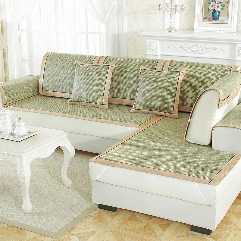 Buy summer Sofa cushion Ice silk Mat Non slip Rattan