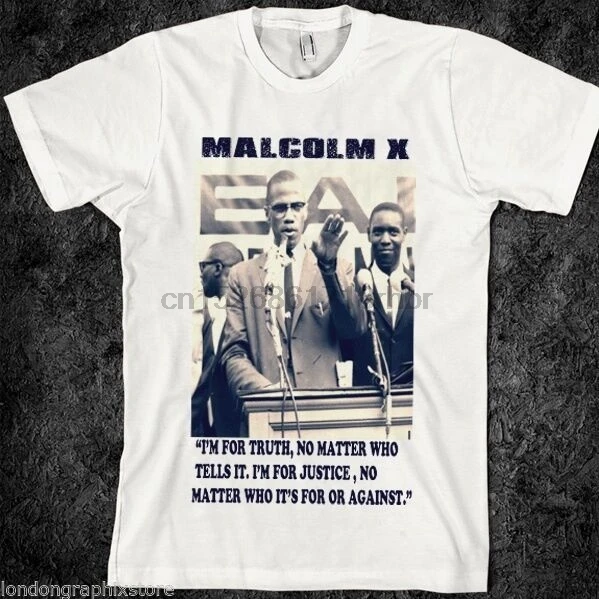 Футболка Malcolm X MLK Ferguson Mike коричневая Nelson Mandela new Angela Davis |