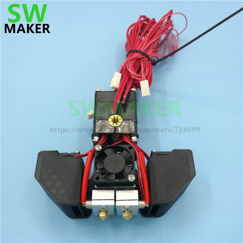 

SWMAKER Ultimaker chimera hotend upgrade conversion kit adapter 1.75mm/3mm for Ultimaker 2 3D printer parts Free shipping