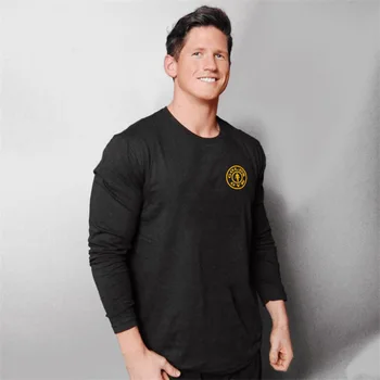 

New Quick Dry Running Shirt Men Bodybuilding Sport T-shirt Long Sleeve Compression Top Gym t Shirt Men Fitness Tight