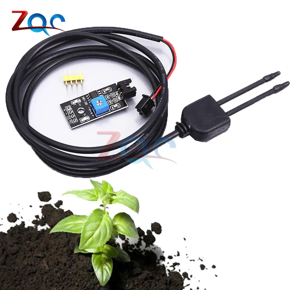 

Soil Moisture Detector Module Soil Humidity Sensor Meter Hygrometer Water Tester Monitor Corrosion Resistant Probe for Arudino