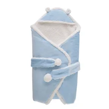 Baby Sleeping Bag Cotton Warm Swaddle Wraps Soft Comfortable Envelopes Baby Bag Newborns Blanket Hooded Sleeping Bag