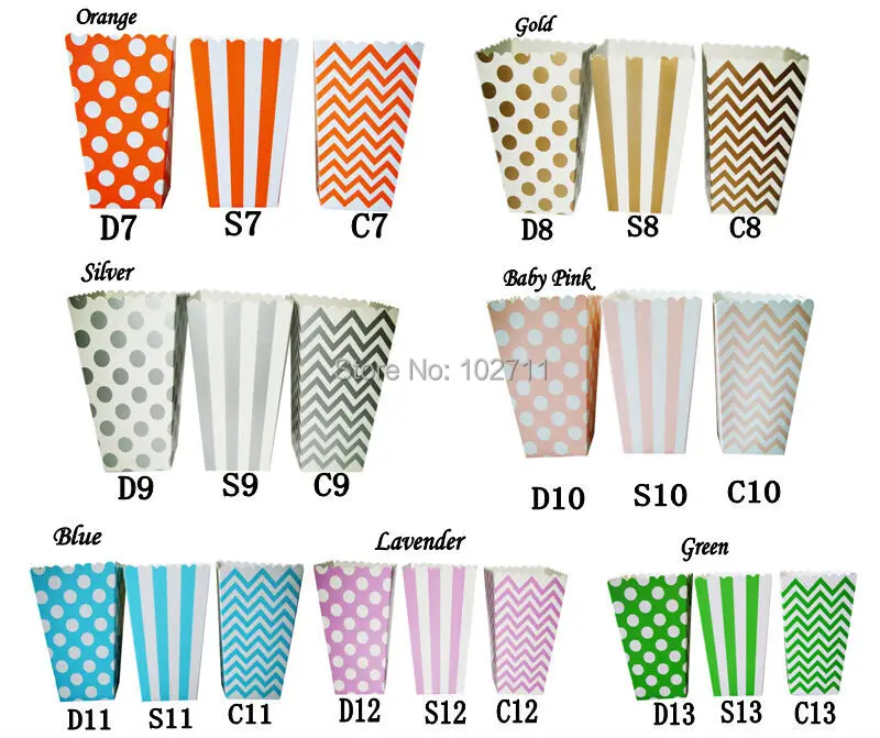 200packs 2400pcs birthday gift box wedding favor popcorn boxes paper popcorn box