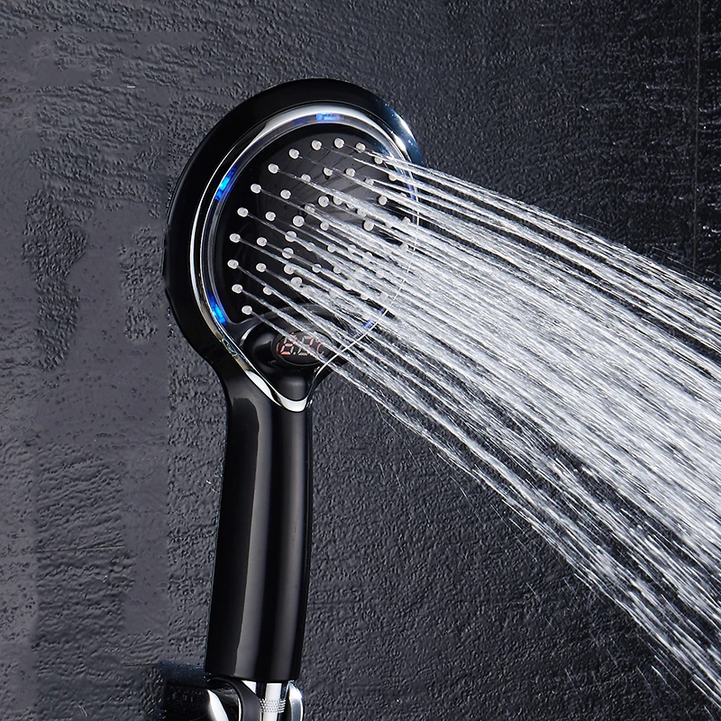 Lcd Shower head Hand held Shower Head 3 Colors Led Shower head With