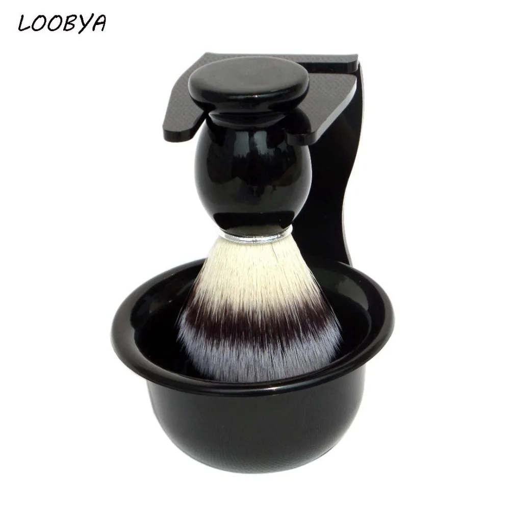 3pc/set Acrylic Shaving Brush Stand Soap Bowl Beard Razor Holderin