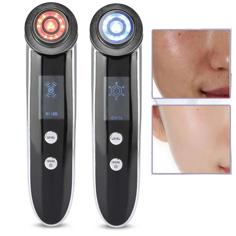 RF Radio Frequency Face Massage Machine Photo Light Therapy EMS Skin