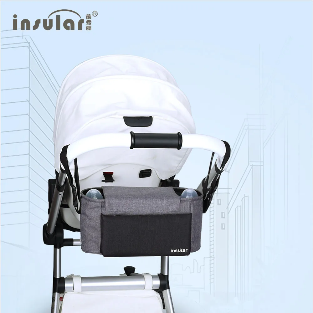 

insular Baby Stroller Accessories Hanging Diaper Bag Hook Organizer Milk Thermal Bottle Cover Warmer Wheelchair Backpacks yoyo
