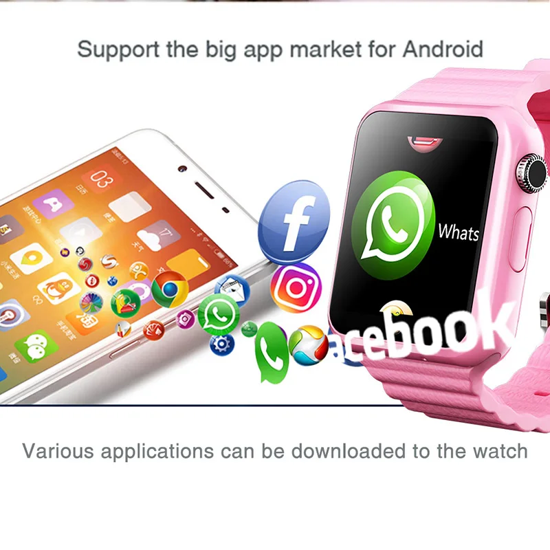  3G Smart Watch SIM Camera Smartwatch Wifi For Android Smartphone Touch Screen MTK6572