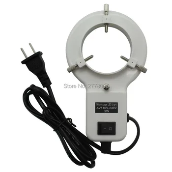 

Free Shipping Stereo Microscope Monocular microscope LED Light Source Ring Lamp 3W Camera Lens Lamp