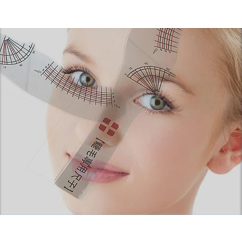 

5pcs Professional Eyelash Ruler measure eyelashes length and Curling degree ruler portable and easy use eye lash tools