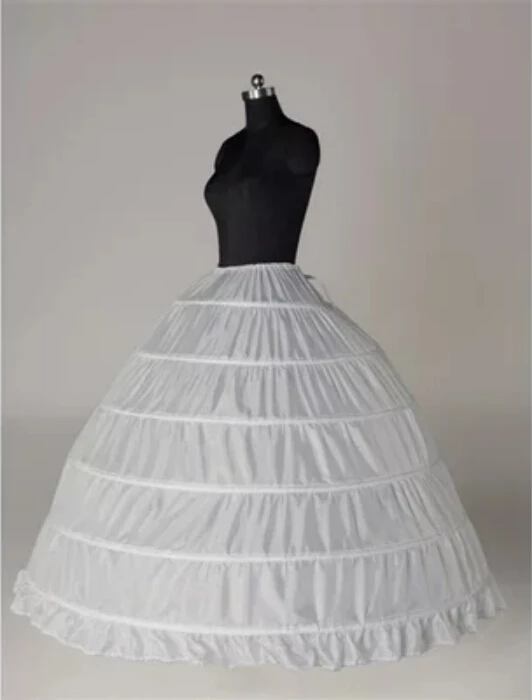 crinoline wedding gown