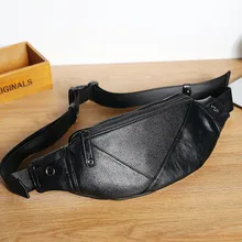 

Men PU Leather Travel Hip Bum Belt Pouch Fanny Pack Waist Wallet Purse Chest Bag Shoulder Cross Messenger Bags