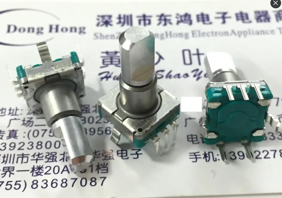 

5pcs ALPS alpine EC11E15244GU encoder with switch 30, positioning 15 pulse shaft length 17MM