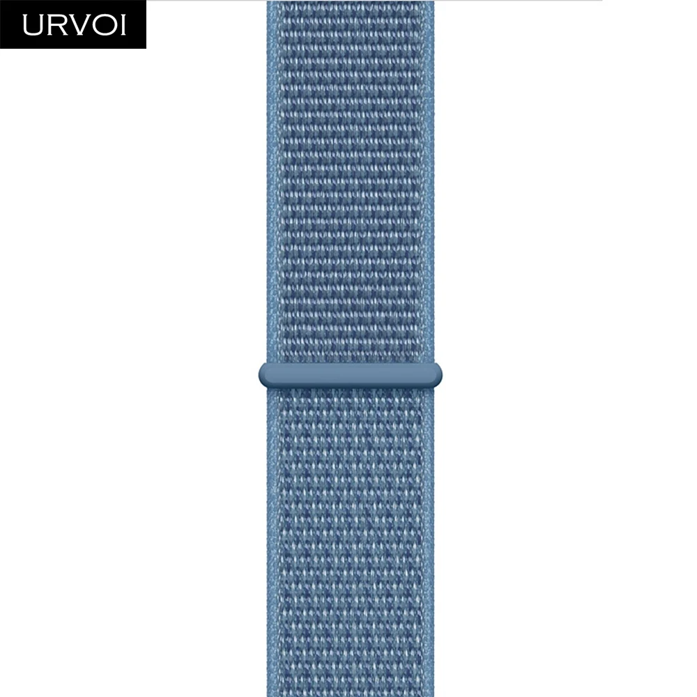 Спортивная петля URVOI для apple watch series 5 4 3 2 1 ремешок для iWatch band для NIKE+ двухслойный светоотражающий крючок и петля - Цвет ремешка: Cape Cod Blue