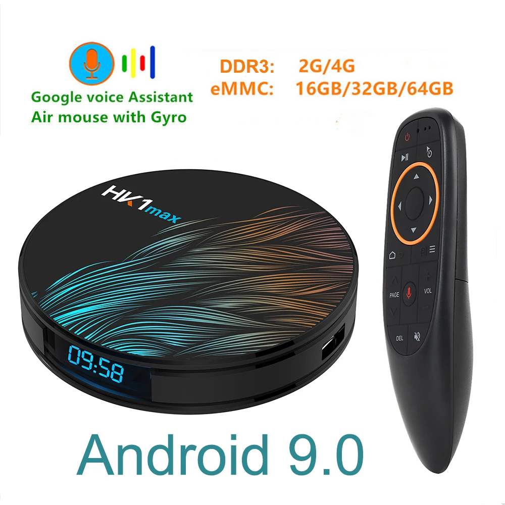 

Android 9.0 TV Box 4GB 64GB Rockchip RK3328 Support 1080p 4K USB3.0 Google Play Netflix Youtube Smart Android Box Media Player