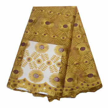 

african lace fabric high quality tulle lace fabric embroidery latest french net lace fabric with stones 5yards per lot