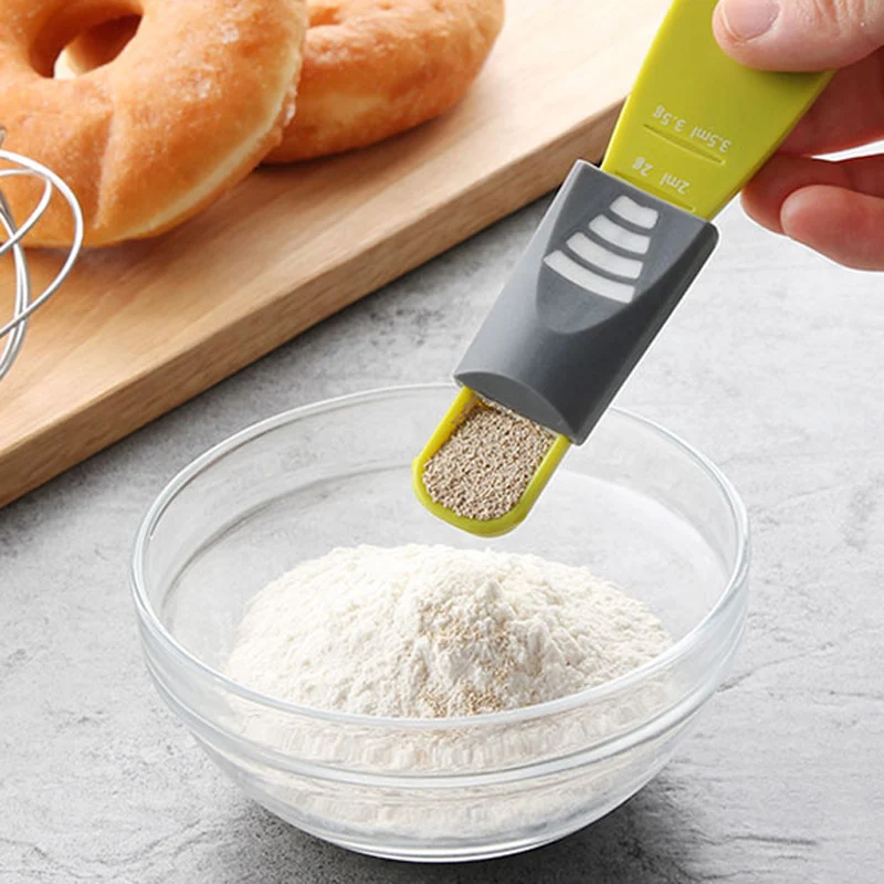 Adjustable Measuring Spoon Double End Sugar Salt Baking Measuring Tablespoon Baking Scale Metering Spoon Multi-Use Kitchen Tools (11)