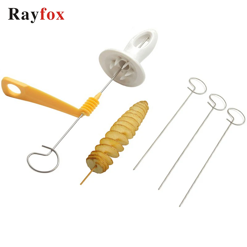 

Manual Spiral Potato Cutters Slicers Rotate Potato Tower Making Twist Shredder Potato Cooking Tools Kitchen Accessories Gadgets