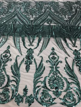 

Fashionable S-11822 french lace fabric for party dress on sale Embroidered tulle mesh fabric