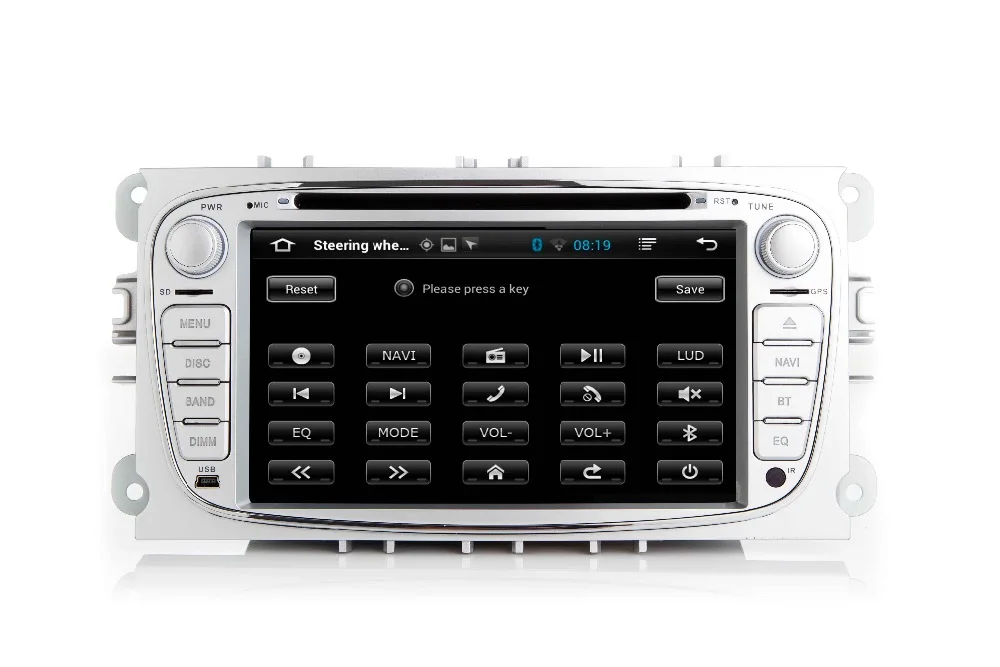 Discount 7"HD 1024X600 Android 7.1 Car DVD GPS For Ford Mondeo C-max S max Galaxy Wifi 3G Bluetooth Radio RDS SD Free Map Camera+Car DVR 3