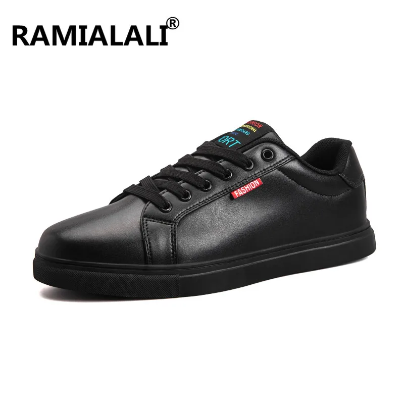 Ramialali/демисезонная мужская кожаная повседневная обувь Классическая модная удобная мужская обувь Большие размеры 39-48, zapatillas hombre