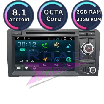 

TOPNAVI Android 8.1 Car GPS Navigation For Audi A3 2003 2004 2005 2006 2007 2008 2009 2010 2011 2012 2013 2014 Stereo DVD Player