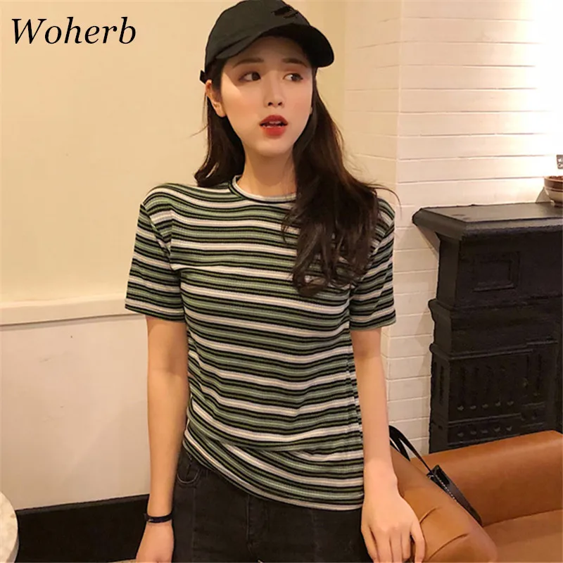 korean striped t shirt