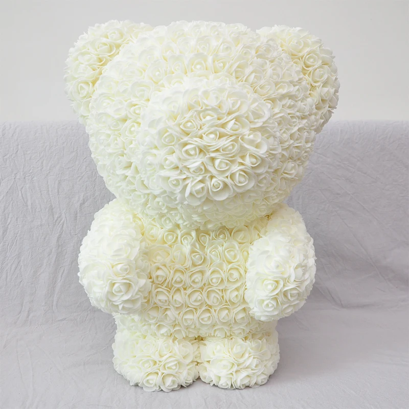  2020 Valentines day PE rose bear for wedding party (52cm height)
