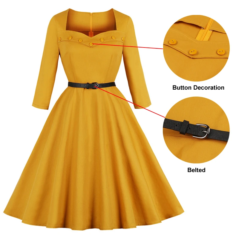 a line retro dress