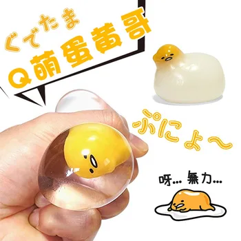

Unbreakable Transparent Eggs Squeeze Toys Anti-Stress Venting Balls Squeeze Squishy Stress Reliever Kids Adult Gift Prank