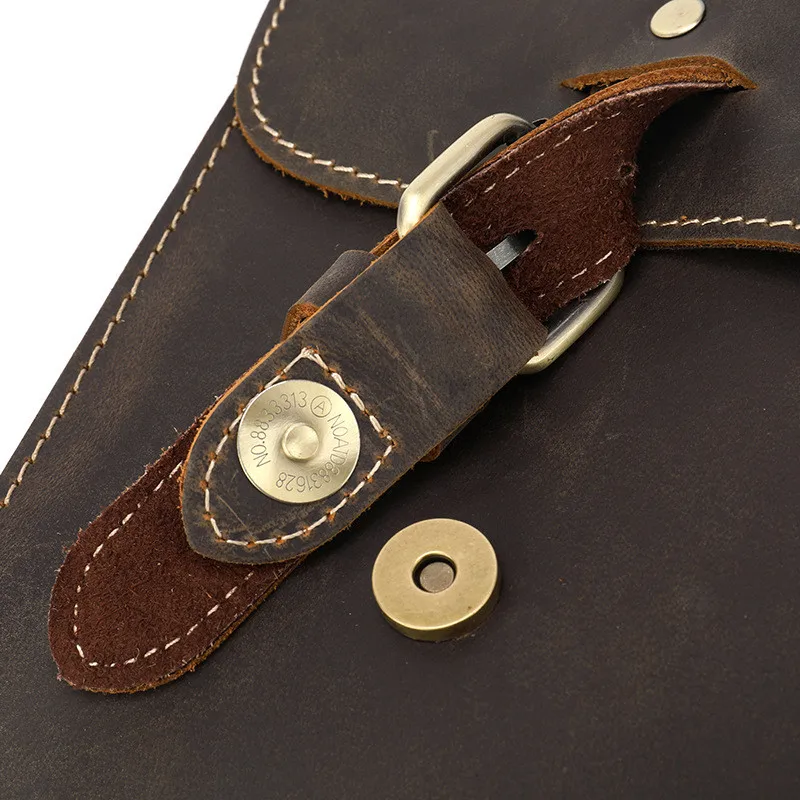 PNDME simple retro genuine leather business men's briefcase casual crazy horse cowhide messenger bags high quality laptop bag