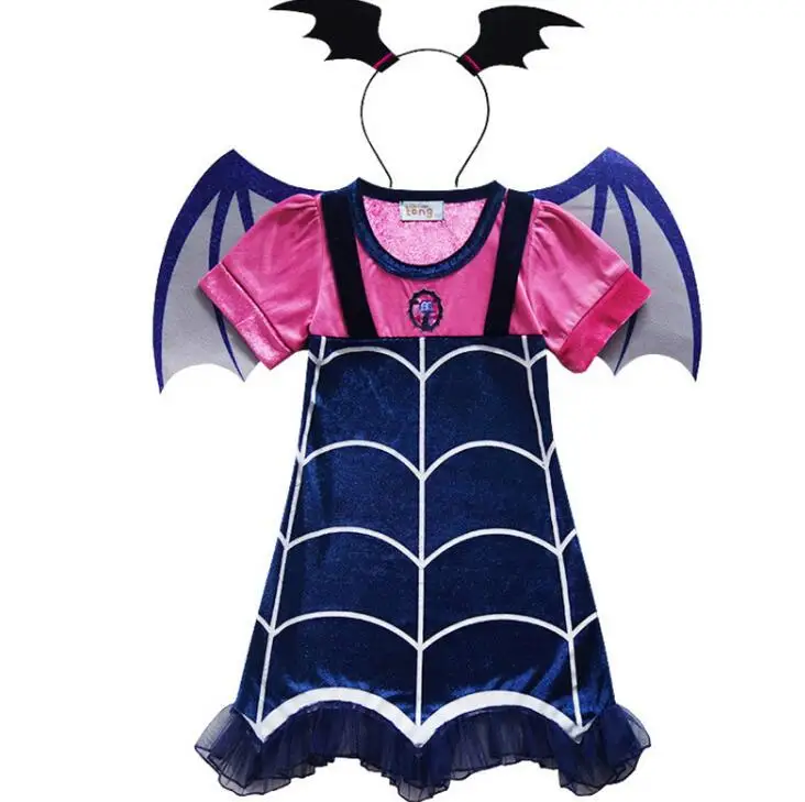 

Vampirinas Cosplay Costumes Princess Party Anna Dress Christmas Clothing Summer Girls Dress Gift