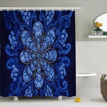 

Blue flower Waterproof Women Bathroom Products Shower Curtains showers curtain Polyester Household Merchandises betty boop M30G