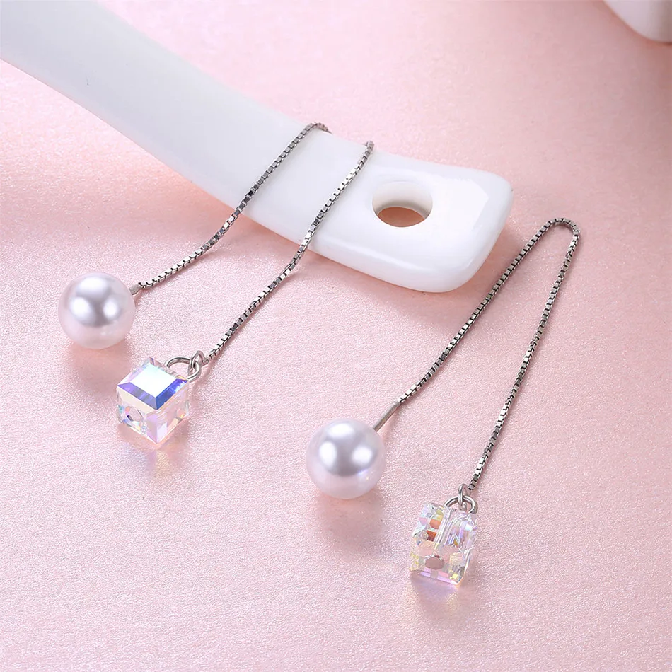 925 sterling silver Sugar Chain dangle Earrings (4)