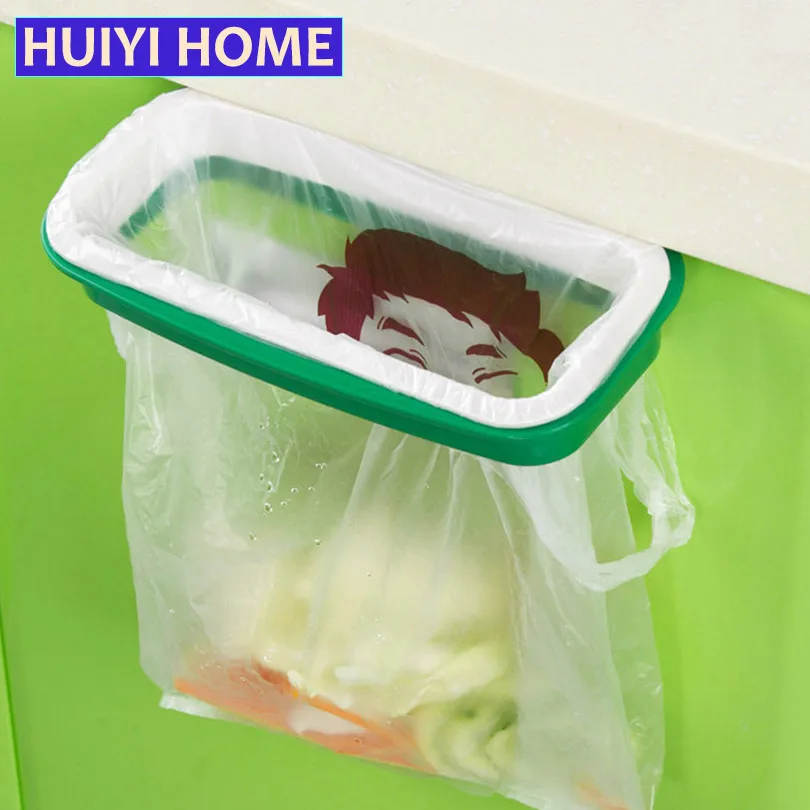 أكياس القمامة الجرف لل مطبخ دولاب المنظم شنقا حامل القمامة حقيبة التخزين رف المطبخ خزانة الجرف المنظم EGN053