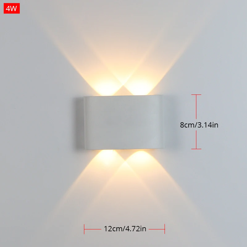  LED Wall Light Outdoor Waterproof IP65 Garden Wall Lamp Aluminum Indoor Bedroom Beside Lamp Stairwa - 33022981021