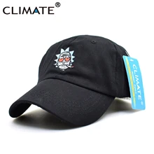 CLIMATE Рик Морти Кепка для мужчин и женщин крутая шапка Рика папы шляпы Горячая американская анимация черная хлопковая бейсбольная кепка головной убор для мужчин и женщин Молодежная