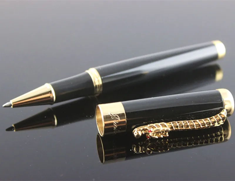 Роскошные подарочные ручки Jinhao 1200, высокое качество, Ручка-роллер с драконом, чехол, металлические шариковые ручки для рождественского подарка