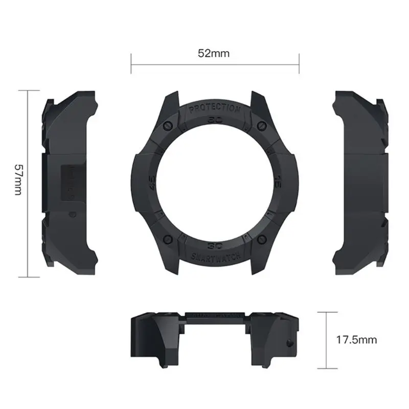 Против царапин ударопрочный жесткий защитный чехол для ПК чехол для Ticwatch S2 Смарт часы спортивные аксессуары
