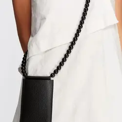 Ins акриловые сумка с бусинами ремень женские аксессуары жемчужная цепь сумка ремни плечевой ремень Бисероплетение ремень сумка бренды