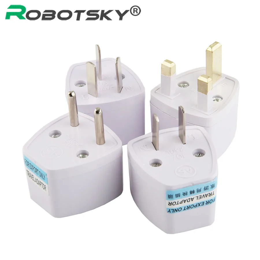 1PCS Universal EU AU UK to EU Plug Socket Portable Travel Wall Charger Converter High Quality